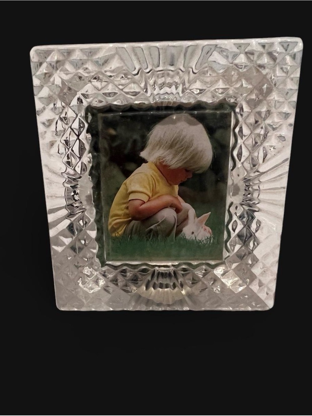 4” Crystal Textured Picture Frame